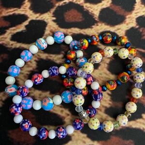 Beautiful 4 Piece Ceramic Bracelet Set